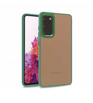 Samsung Galaxy S20 FE Kılıf Case, Kamera Lens Korumalı Elektroplatin Kaplama Sert PC Koruyucu Colourful Platinum Serisi (Yeşil)