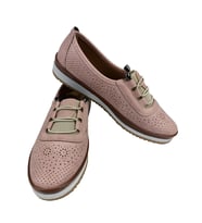 SİA ÇANTA AYZEN COMFORTLİNE ORTAPEDİK KAYDIRMAZ TABAN NEFES ALAN AYAKLAR LASTİK BAĞCIKLI KADIN AYAKKABI (A.Pembe)