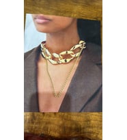 ZİNCİR KOLYELİ KIZ ARMA DİKİŞ APLİKE 23X19 CM (Siyah)