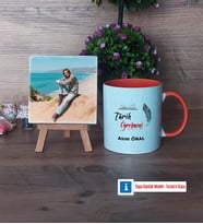 Tarih Öğretmeni Fotoğraflı Dekoratif Taş, Kupa Bardak Beyaz Hediye (Model 13)