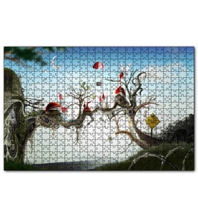Cakapuzzle Hayaller Ülkesi Şatolar Arasındaki Köprü  Puzzle Yapboz MDF (Ahşap) (255 Parça)