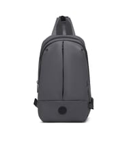 Gumi Kumaş Smart Bags Uniseks Bodybag Omuz Çantası 8655 (Gri)