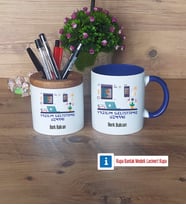 Yazılım Geliştirme Uzmanı Kalemlik, Kupa Bardak T Kişiye Özel Hediye (Model 6)