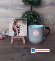 Anneye Doğum Günü Hediyesi Fotoğraflı Dekoratif Taş, Kupa Bardak Beyaz Hediye (Model 10)