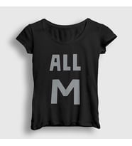 Presmono Kadın Beyaz All M Anime Boku No Hero Academia T-Shirt 233968tt (Siyah)