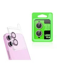 iPhone 16 CL-07 Kamera Lens Koruyucu (Pembe)
