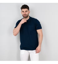 Polo Yaka Cepli Erkek T-Shirt (Lacivert)