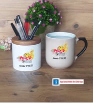 Müzik Öğretmeni Kalemlik, Kupa Bardak T Kişiye Özel Hediye Öğretmenler Günü Hediyesi (Model 2)