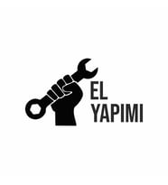 El Yapımı Araba Sticker siyah 16x10 CM (Siyah)