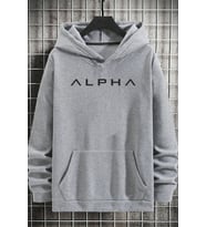 Unisex Baskılı Sweatshirt (Gri)