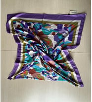 İpekal Exclusive Batik Desenli Pamuklu Şal 70x180 (Eflatun)