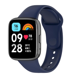 Xiaomi Redmi Watch 3 Active Soft Tasarım Klasik Yumuşak Silikon (Lacivert)