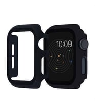 Apple Watch 44mm Uyumlu Gard 01 Kasa ve Ekran Koruyucu (Siyah)