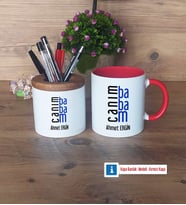 Babaya Hediye Kalemlik, Kupa Bardak T Kişiye Özel Hediye (Model 5)