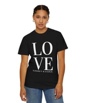 Kişiye Özel İsim Baskılı Oversize T-Shirt (Siyah)