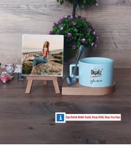Diyaliz Hemşiresi Fotoğraflı Dekoratif Taş, Kupa Bardak Beyaz Hediye Tıp Bayramı Hediyesi Hemşireler Günü Hediyesi (Model 8)