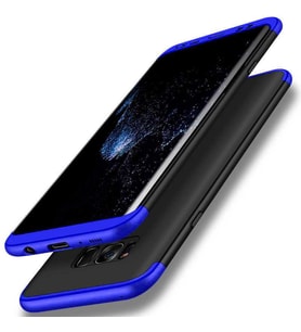 Galaxy S8 Kılıf Zore Ays Full Koruma Kılıf (Siyah-Mavi)