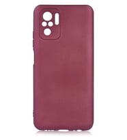 Xiaomi Redmi Note 10 Kılıf Kamera Çıkıntılı Soft Silikon (Mürdüm)