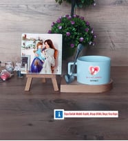 Anneler Günü Hediyesi Fotoğraflı Dekoratif Taş, Kupa Bardak Beyaz Hediye (Model 8)