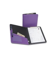 Kapaklı Sekreterlik A5 100 Yaprak Kapasiteli Rainbow Cilp Board Vegan 18,5x23 cm (Lila)