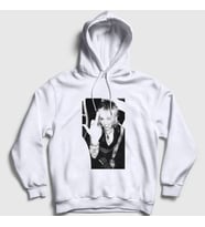 Presmono Unisex Beyaz Flip Miley Cyrus Kapüşonlu Sweatshirt 400357tt (Beyaz)