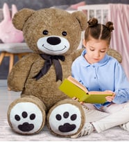 PANDAMKEE 120 cm Gold Serisi Papyonlu Ayıcık (Kahverengi)