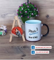 Müdür Yardımcısı Kupa Bardak Beyaz ve Fotoğraflı Ahşap Anahtarlık Hediye Öğretmenler Günü Hediyesi (Model 9)
