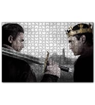 Cakapuzzle King Arthur Charlie Hunnam ve Jude Law  Puzzle Yapboz MDF (Ahşap) (255 Parça)