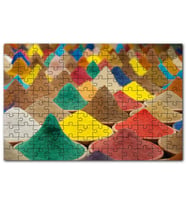 Cakapuzzle Kaselerde Renkli Toz Baharatlar Puzzle Yapboz MDF (Ahşap) (500 Parça)