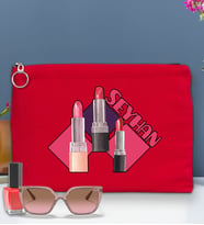 BK Gift Kişiye Özel İsimli-2 Astarlı Portföy Çanta 30x21cm(12 Renk Seçeneği), Baskılı El Çantası, Organizer Çanta (Kırmızı)