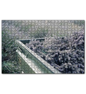 Cakapuzzle Kasada Lavantalar  Puzzle Yapboz MDF (Ahşap) (1000 Parça)