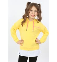 Toontoy Kız Çocuk Do Not Give Up Nakışlı Sweatshirt (Koyu Sarı)