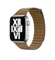 Apple Watch 7/8/9 41mm Kordon Deri Loop Kordon (KAHVE)