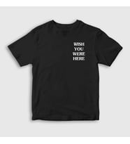 Presmono Unisex Çocuk Beyaz Wish Astroworld Travis Scott T-Shirt 43541tt (Siyah)