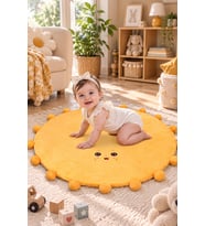 120 Cm Bebek Oyun Halısı (Sarı)