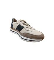 VOYAGER 6672 GERÇEK DERİ ERKEK SNEAKER AYAKKABI - SİYAH-HARDAL - 44 (Bej)