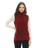 Ghassy Co. Kadın Spor Polar Yelek (Bordo)