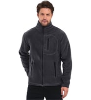Erkek Polar Tam Fermuarlı 3 Cepli Outdoor Polar Ceket Tactical Flecee (Koyu Füme)
