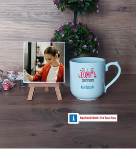 Öğretmenler Günü Hediyesi Fotoğraflı Dekoratif Taş, Kupa Bardak Beyaz Hediye (Model 5)