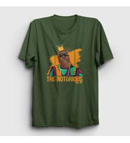 Presmono Unisex Beyaz King The Notorious BIG T-Shirt 40795tt (Haki)