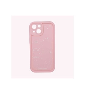 IPHONE 13; DESENLİ, KENARI ÇIKNTILI, DARBE ÖNLEYİCİ, KAMERA KORUYUCU LÜKS SLİKON KILIF (Gül Kurusu)