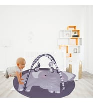 Jusso Baby 3 Boyutlu Dokunuş Safari Hayvanlar Oyun Halısı 115*115 cm (02)