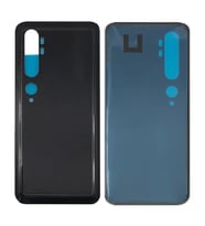 Xiaomi Mi Note 10 Pro Uyumlu Arka Pil Batarya Kapağı Cam M1910F4S (Siyah)