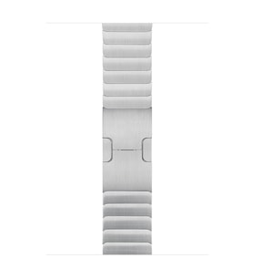 Microsonic Apple Watch Series 10 42mm Kordon Link Bracelet Band Siyah (Gümüş)