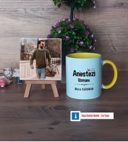 Anestezi Uzmanı Fotoğraflı Dekoratif Taş, Kupa Bardak Beyaz Hediye (Model 7)