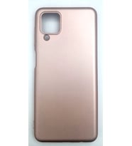Samsung Galaxy A12/M12 İçin Yumusak Slikon Kilif+ Cam Ekran Koruyucu (Pudra)