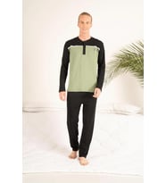Estiva 23407 Erkek Kışlık Yuvarlak Yaka Penye Pijama Takımı