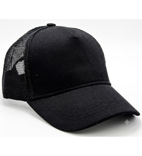 Cap Yazlık Fileli Unisex Beyzbol Şapka cp222 Siyah