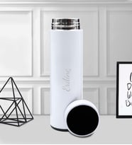Kişiye Özel 500 ML Çelik Termos (Beyaz)