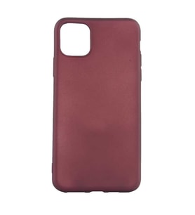 Uyumlu Model Apple iPhone 11 Pro Max Kılıf Soft Mat Premier Case (Mürdüm)